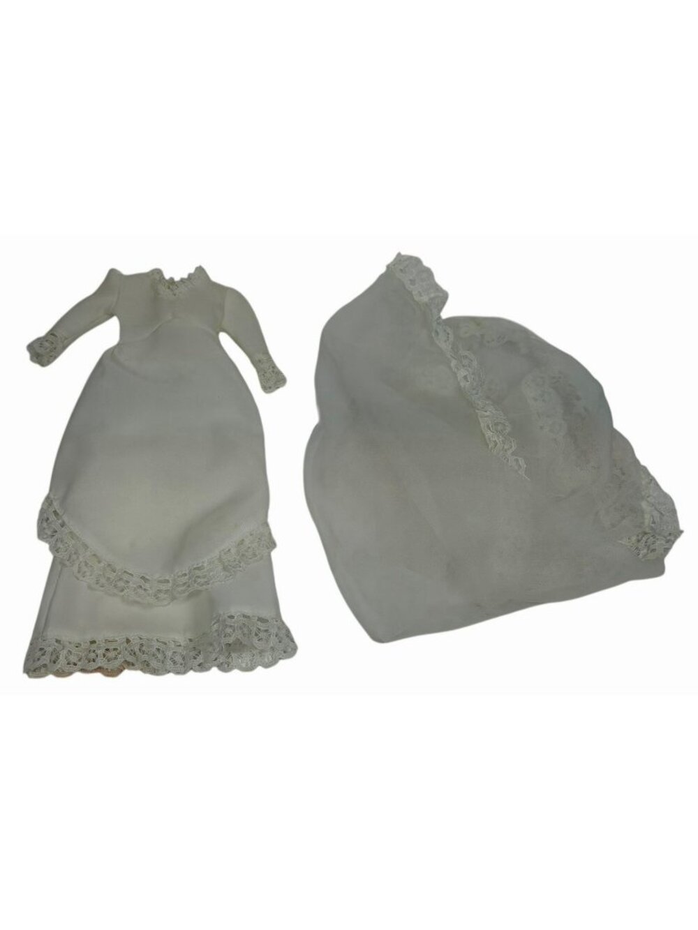 Vintage Marx Sindy LET'S GET MARRIED Outfit #1150 Wedding Gown Dress Bridal Veil
